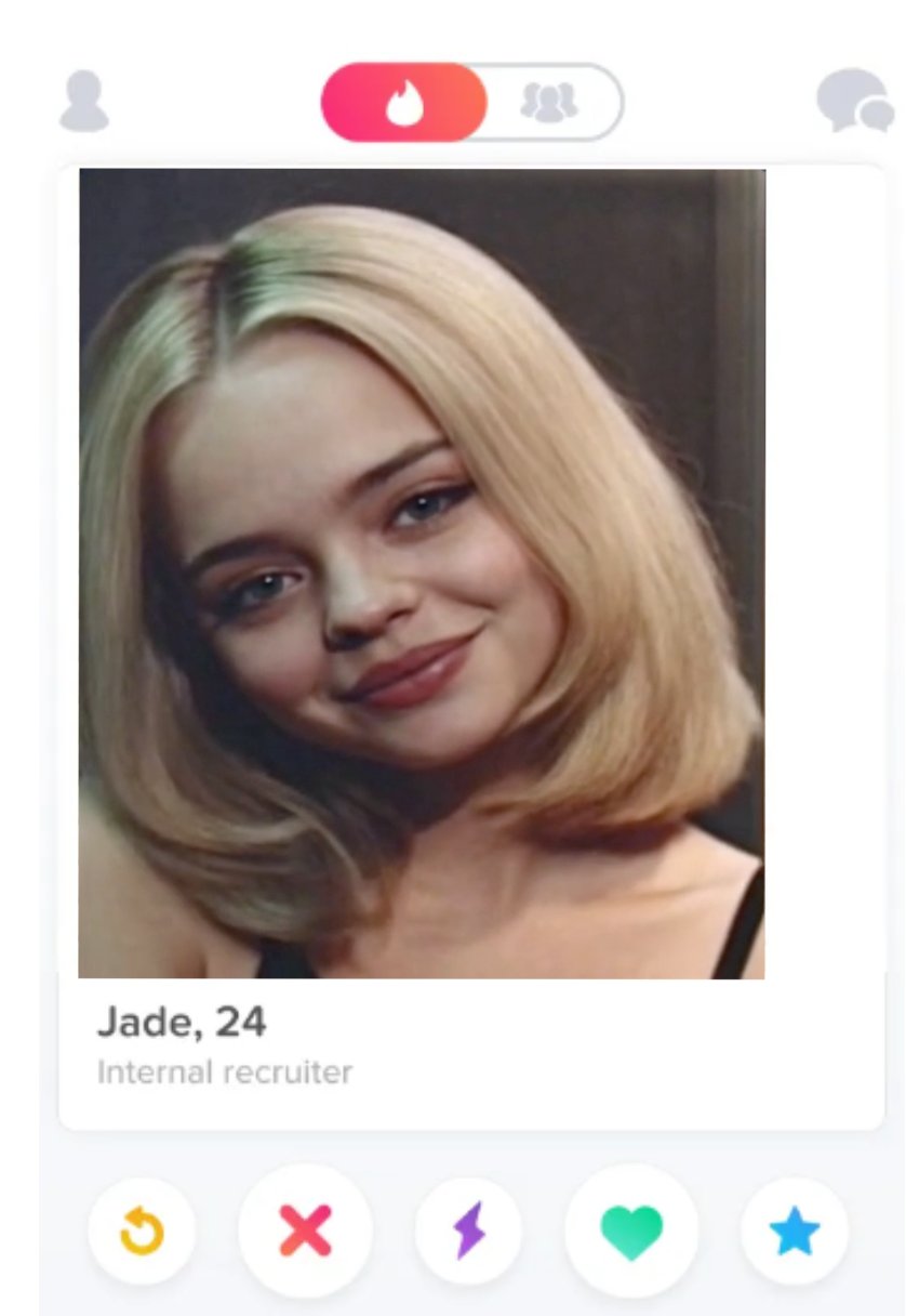 Jade sur Tinder